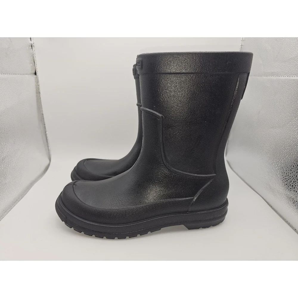 Crocs Classic Rain Boots Women's Size 8 Black Casual Pull on Croslite Waterproof